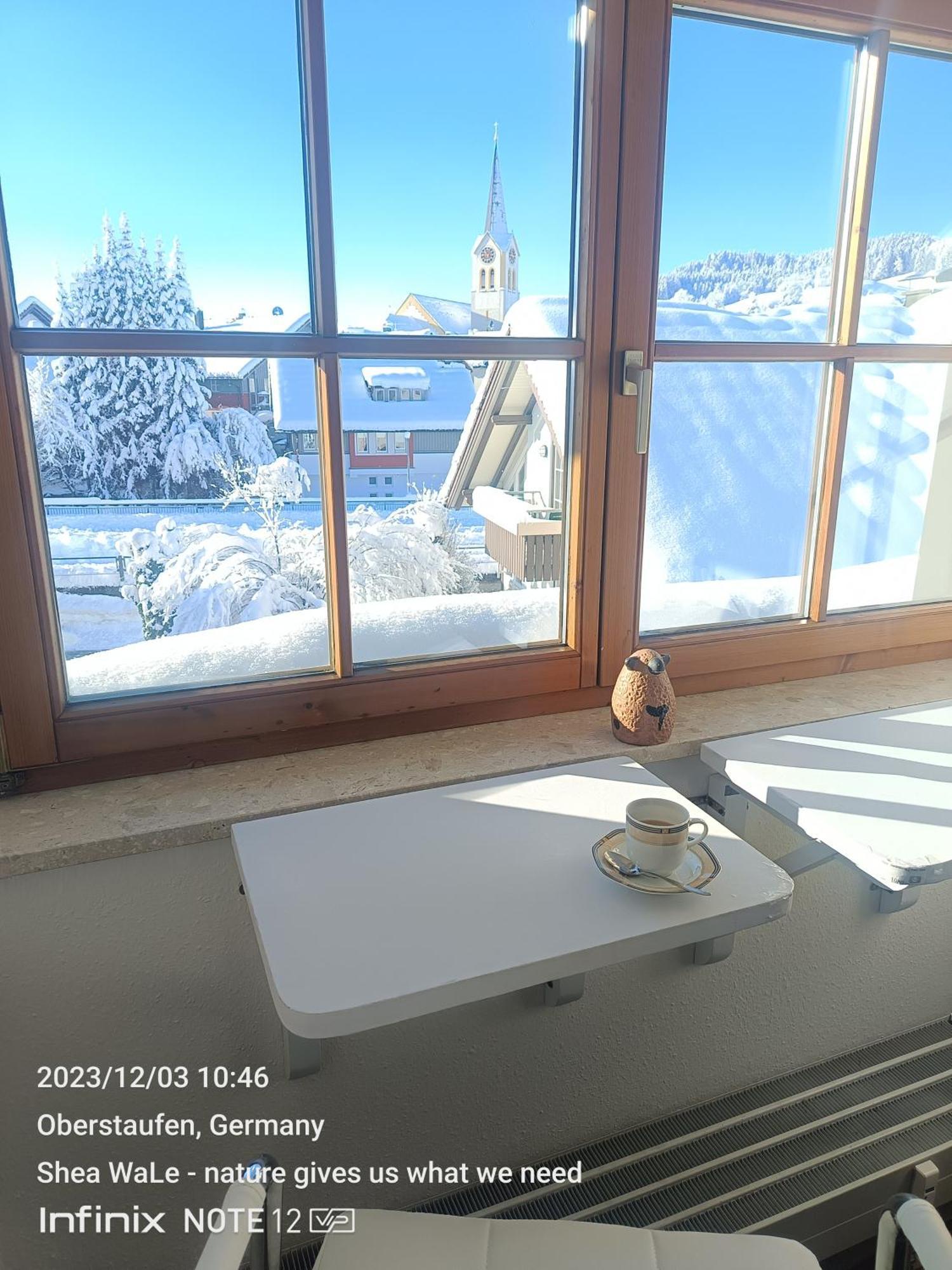 Allgaeu Vibes - Fusslaeufige Erreichbarkeit Vom Bahnhof, Mit Aussicht, Wettergeschuetzter Balkon Oberstaufen Exterior photo